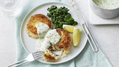 fishcakes with parsley